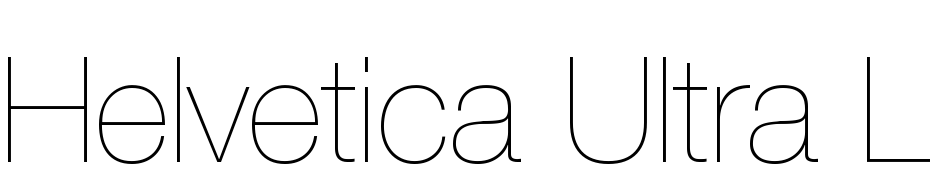 Helvetica25 Ultra Light Scarica Caratteri Gratis